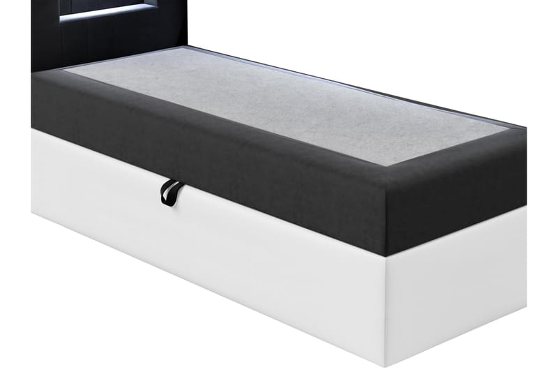 Boisdale Sengeramme 100x200 cm - Hvit/Grå - Møbler - Senger - Sengeramme & sengestamme