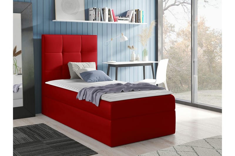 Boisdale Sengeramme 100x200 cm - Rød - Møbler - Senger - Sengeramme & sengestamme