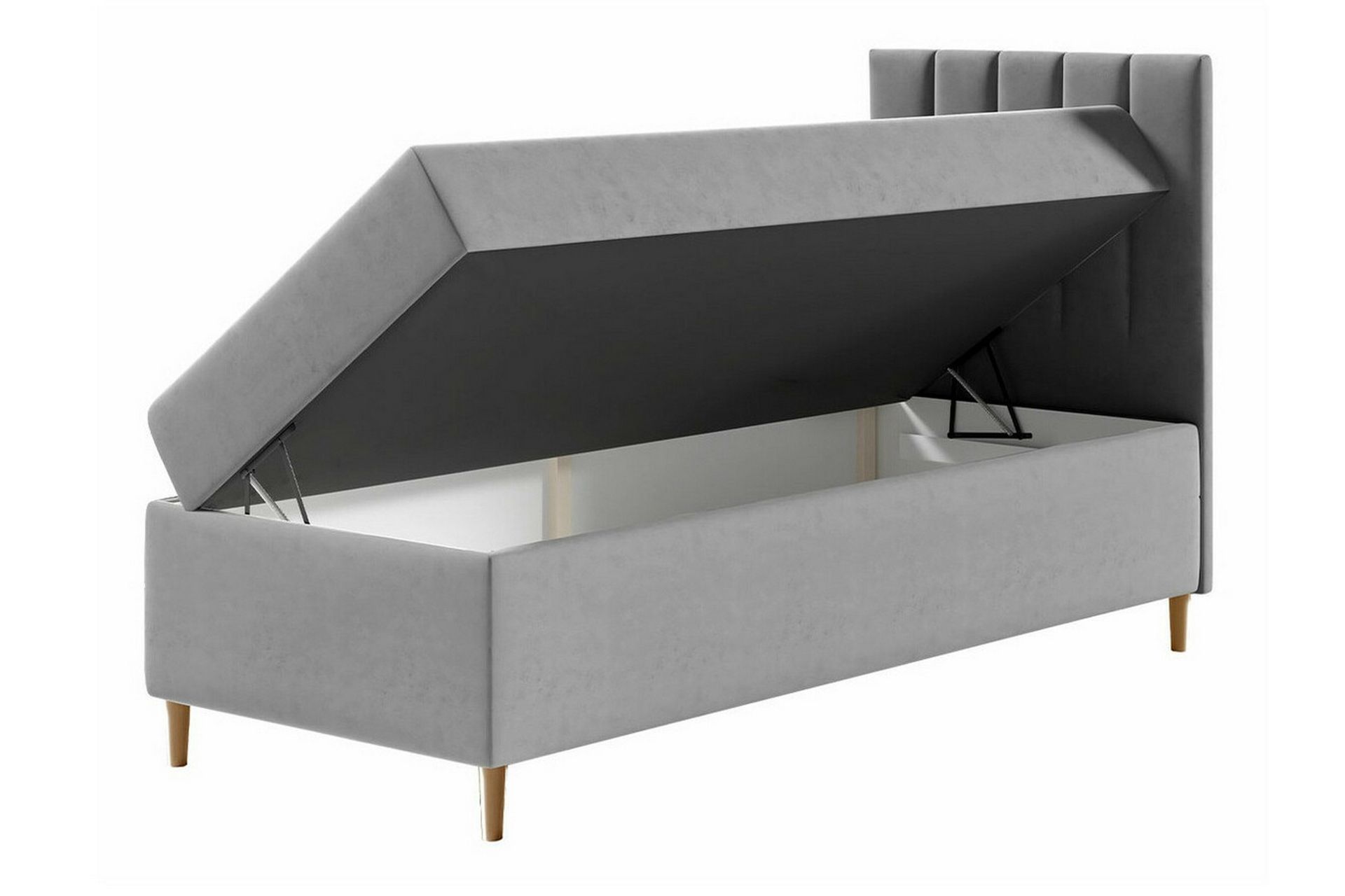 Boisdale Sengeramme 100x200 cm - Svart/Hvit - Møbler - Senger - Sengeramme & sengestamme