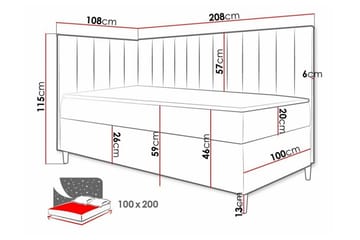 Boisdale Sengeramme 100x200 cm - Møbler - Senger - Sengeramme & sengestamme