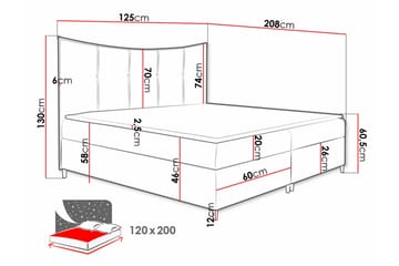 Boisdale Sengeramme 120x200 cm - Møbler - Senger - Sengeramme & sengestamme