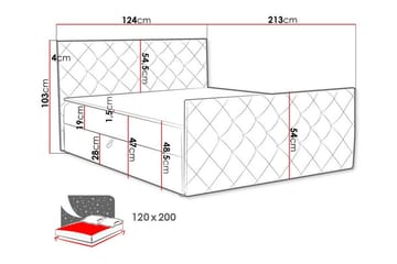 Boisdale Sengeramme 120x200 cm - Møbler - Senger - Sengeramme & sengestamme