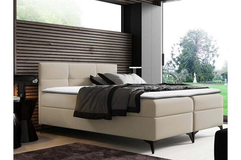 Boisdale Sengeramme 140x200 cm - Beige - Sengeramme & sengestamme