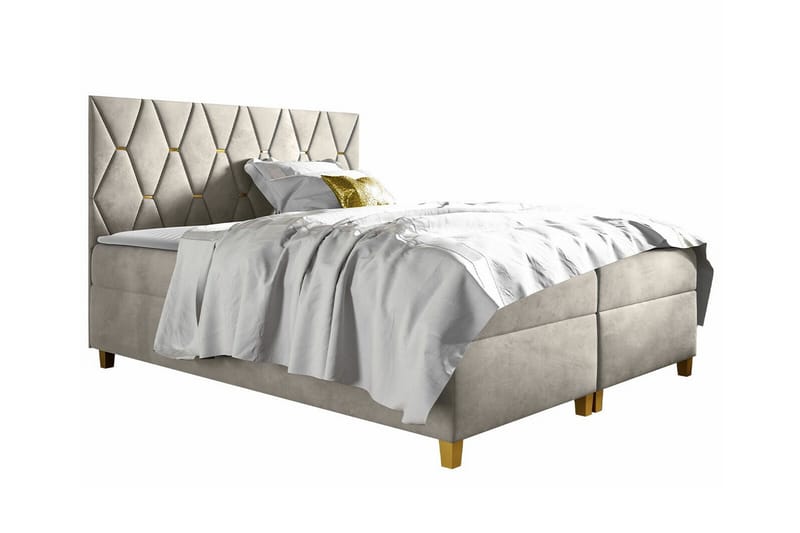 Boisdale Sengeramme 140x200 cm - Beige - Møbler - Senger - Sengeramme & sengestamme