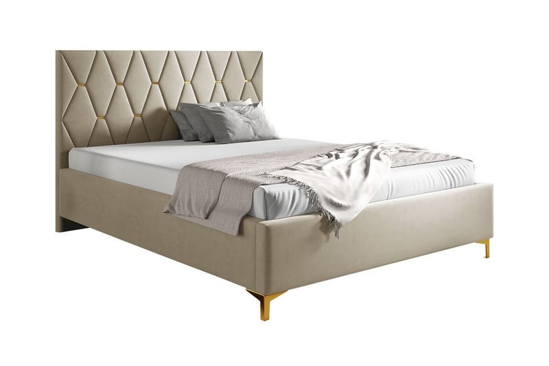 Boisdale Sengeramme 140x200 cm - Beige - Sengeramme & sengestamme