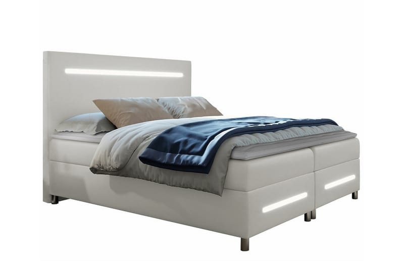 Boisdale Sengeramme 140x200 cm - Hvit - Møbler - Senger - Sengeramme & sengestamme