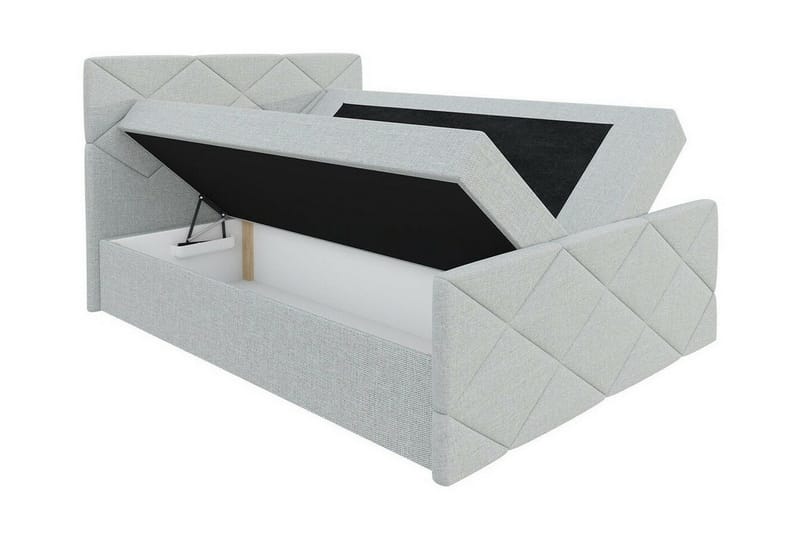 Boisdale Sengeramme 140x200 cm i Kunstlær med Fasthetsgrad Medium - Rød - Møbler - Senger - Sengeramme & sengestamme