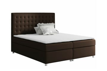 Boisdale Sengeramme 140x200 cm i Stoff med Fasthetsgrad Medium - Brun - Møbler - Senger - Sengeramme & sengestamme