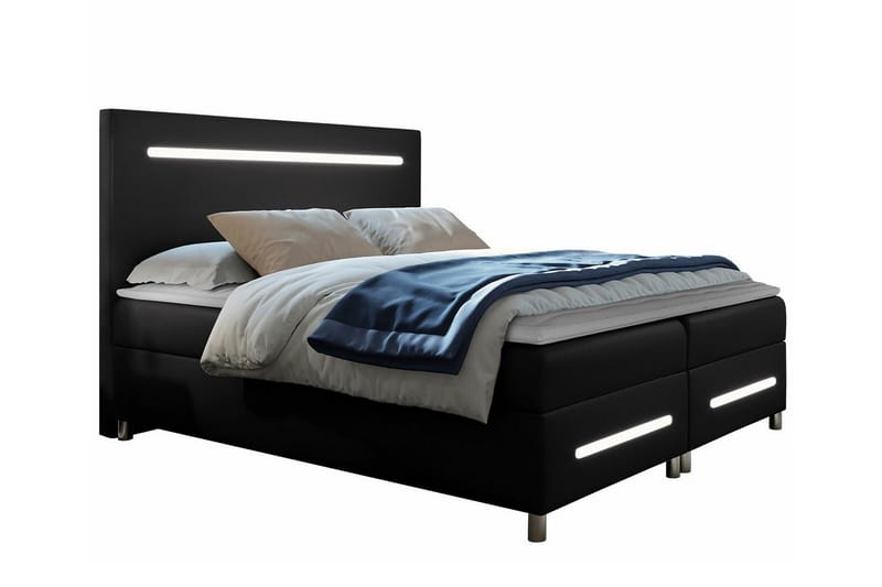 Boisdale Sengeramme 140x200 cm - Svart - Møbler - Senger - Sengeramme & sengestamme