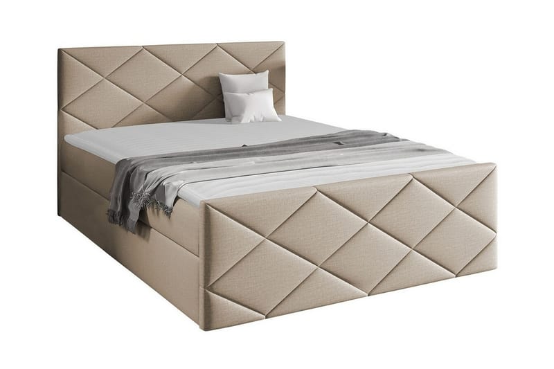 Boisdale Sengeramme 160x200 cm - Beige - Sengeramme & sengestamme