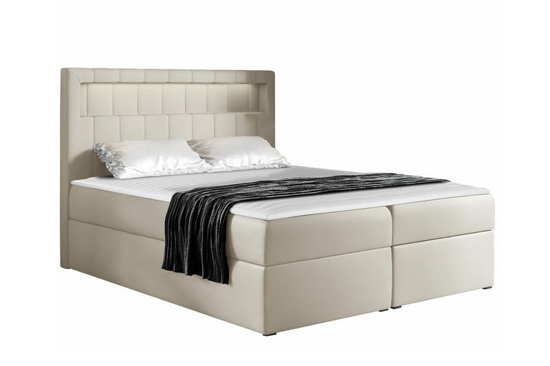 Boisdale Sengeramme 160x200 cm - Beige - Møbler - Senger - Sengeramme & sengestamme