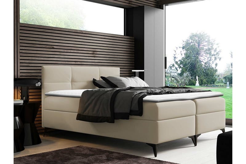 Boisdale Sengeramme 160x200 cm - Beige - Møbler - Senger - Sengeramme & sengestamme