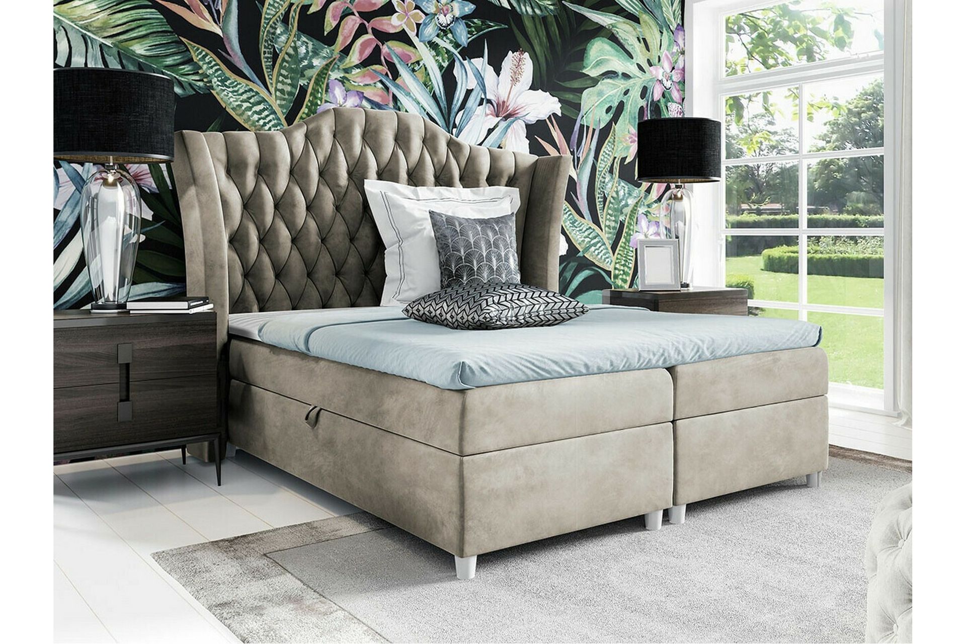 Boisdale Sengeramme 160x200 cm - Beige - Møbler - Senger - Sengeramme & sengestamme