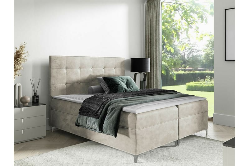 Boisdale Sengeramme 160x200 cm - Beige - Sengeramme & sengestamme