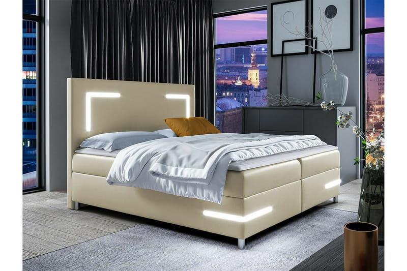 Boisdale Sengeramme 160x200 cm - Beige - Sengeramme & sengestamme