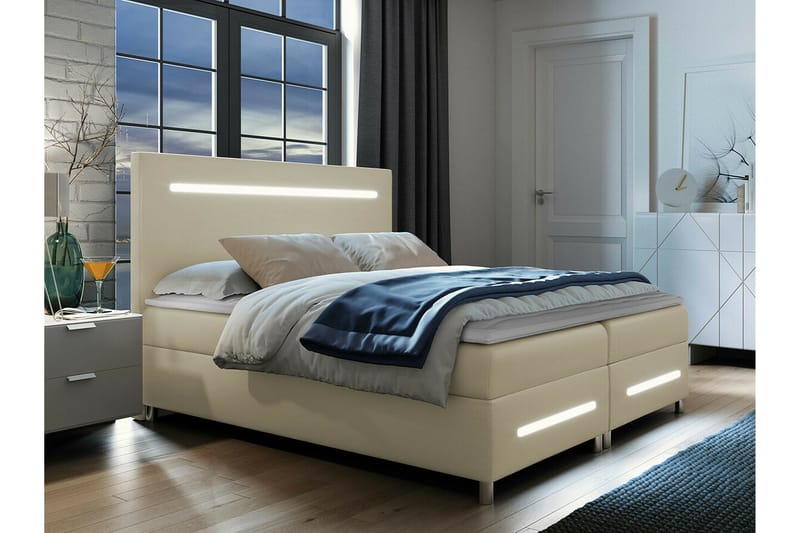 Boisdale Sengeramme 160x200 cm - Beige - Møbler - Senger - Sengeramme & sengestamme