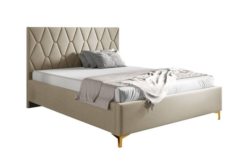 Boisdale Sengeramme 160x200 cm - Beige - Møbler - Senger - Sengeramme & sengestamme