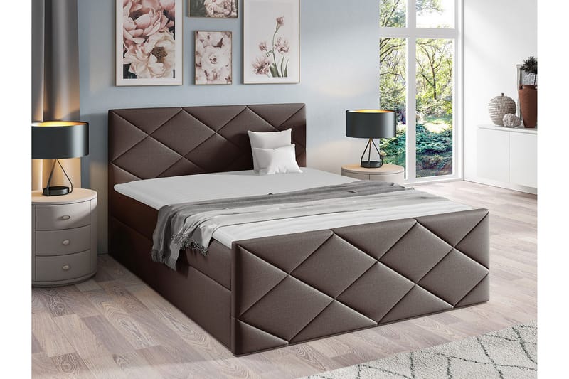 Boisdale Sengeramme 160x200 cm - Brun - Møbler - Senger - Sengeramme & sengestamme