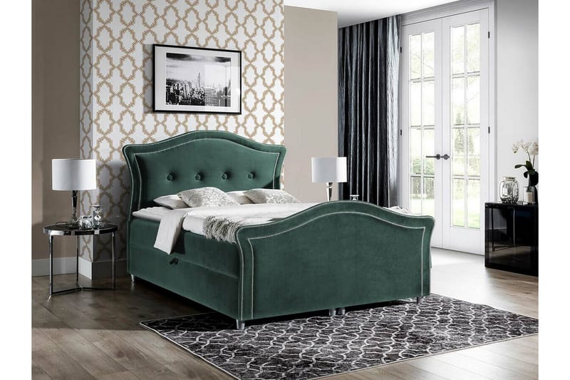 Boisdale Sengeramme 160x200 cm - Grøn - Møbler - Senger - Sengeramme & sengestamme