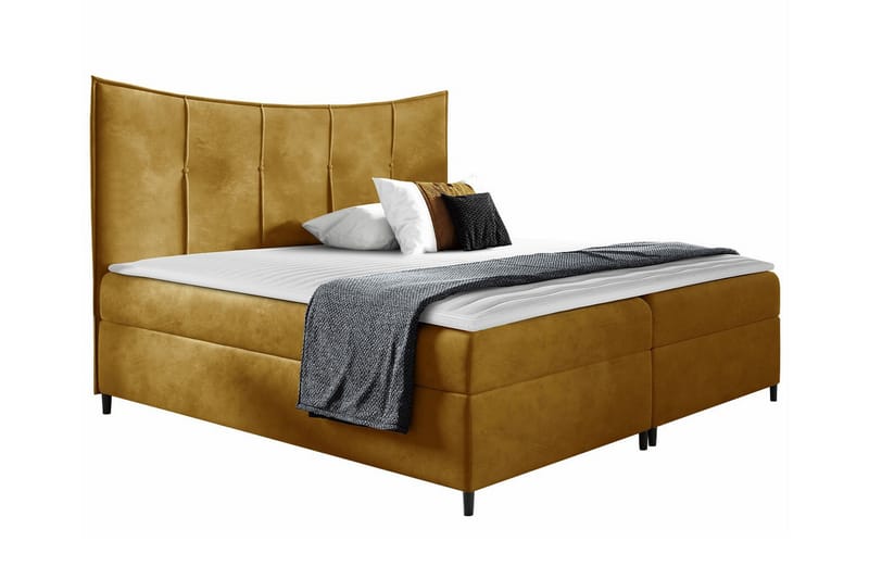 Boisdale Sengeramme 160x200 cm - Gul - Møbler - Senger - Sengeramme & sengestamme