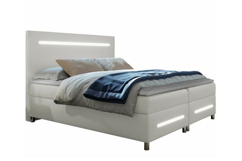 Boisdale Sengeramme 160x200 cm - Hvit - Møbler - Senger - Sengeramme & sengestamme