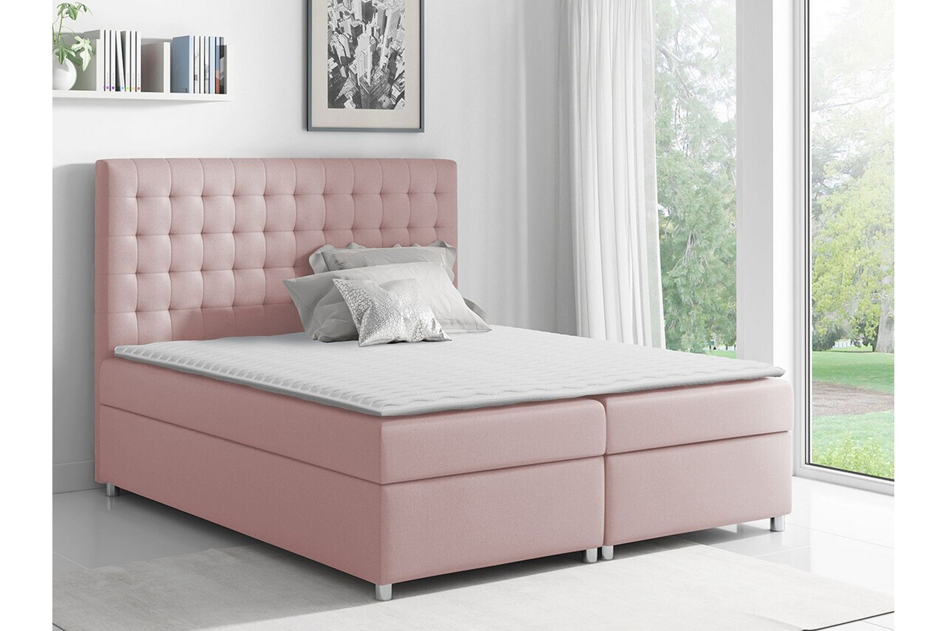 Boisdale Sengeramme 160x200 cm - Lyserosa - Møbler - Senger - Sengeramme & sengestamme