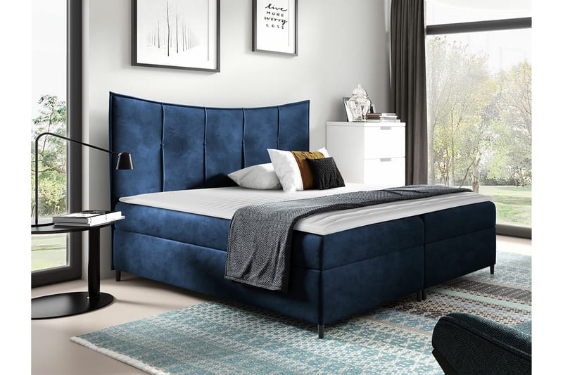 Boisdale Sengeramme 160x200 cm - Mørkeblå - Sengeramme & sengestamme