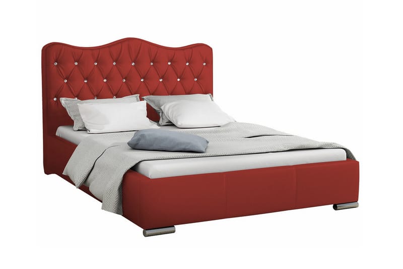 Boisdale Sengeramme 160x200 cm - Rød - Møbler - Senger - Sengeramme & sengestamme