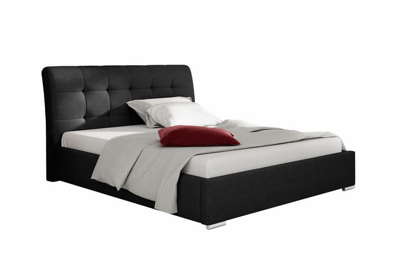 Boisdale Sengeramme 160x200 cm - Svart - Møbler - Senger - Sengeramme & sengestamme