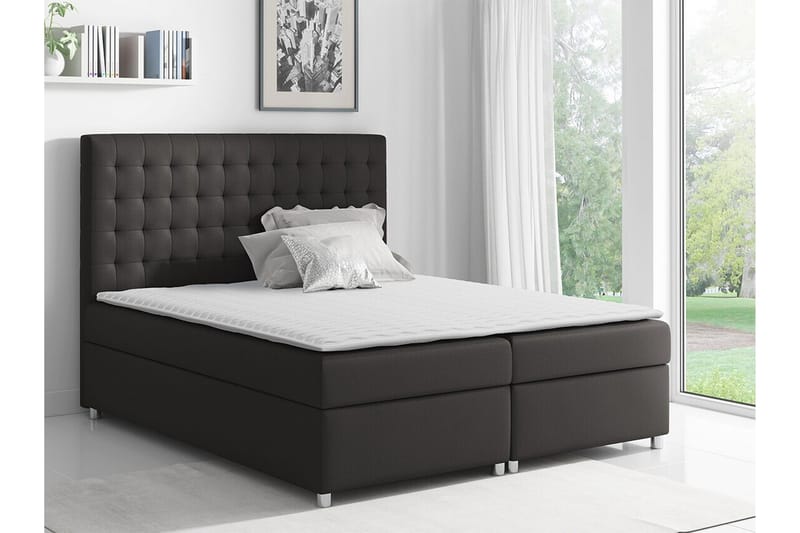 Boisdale Sengeramme 160x200 cm - Svart - Møbler - Senger - Sengeramme & sengestamme