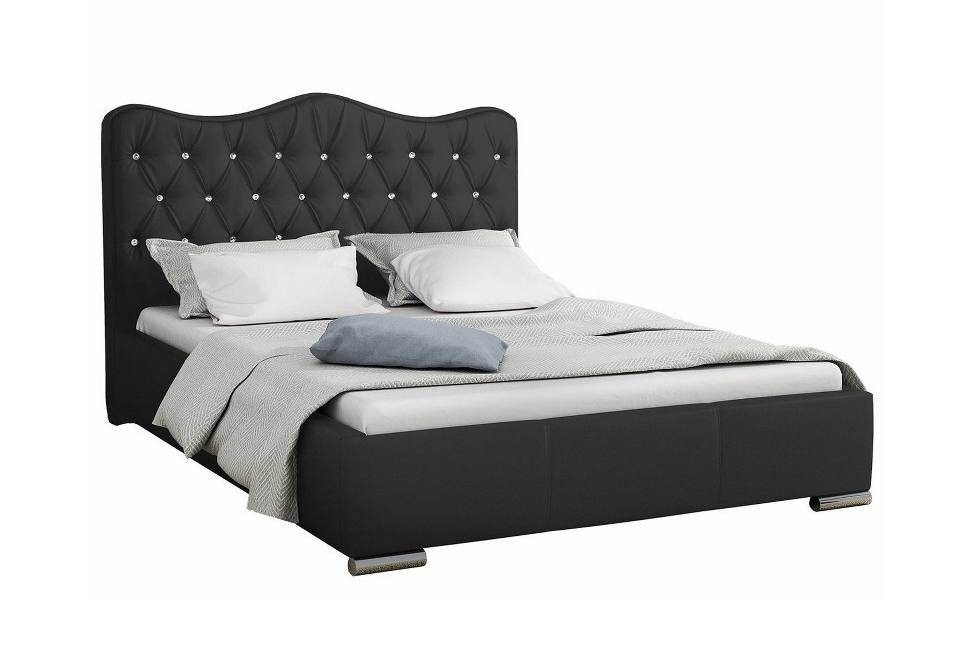 Boisdale Sengeramme 160x200 cm - Svart - Møbler - Senger - Sengeramme & sengestamme