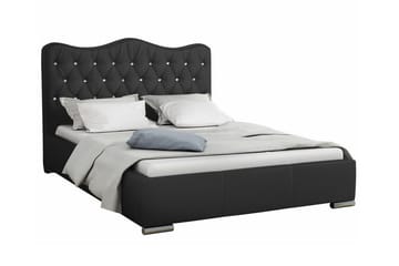 Boisdale Sengeramme 160x200 cm - Svart - Møbler - Senger - Sengeramme & sengestamme