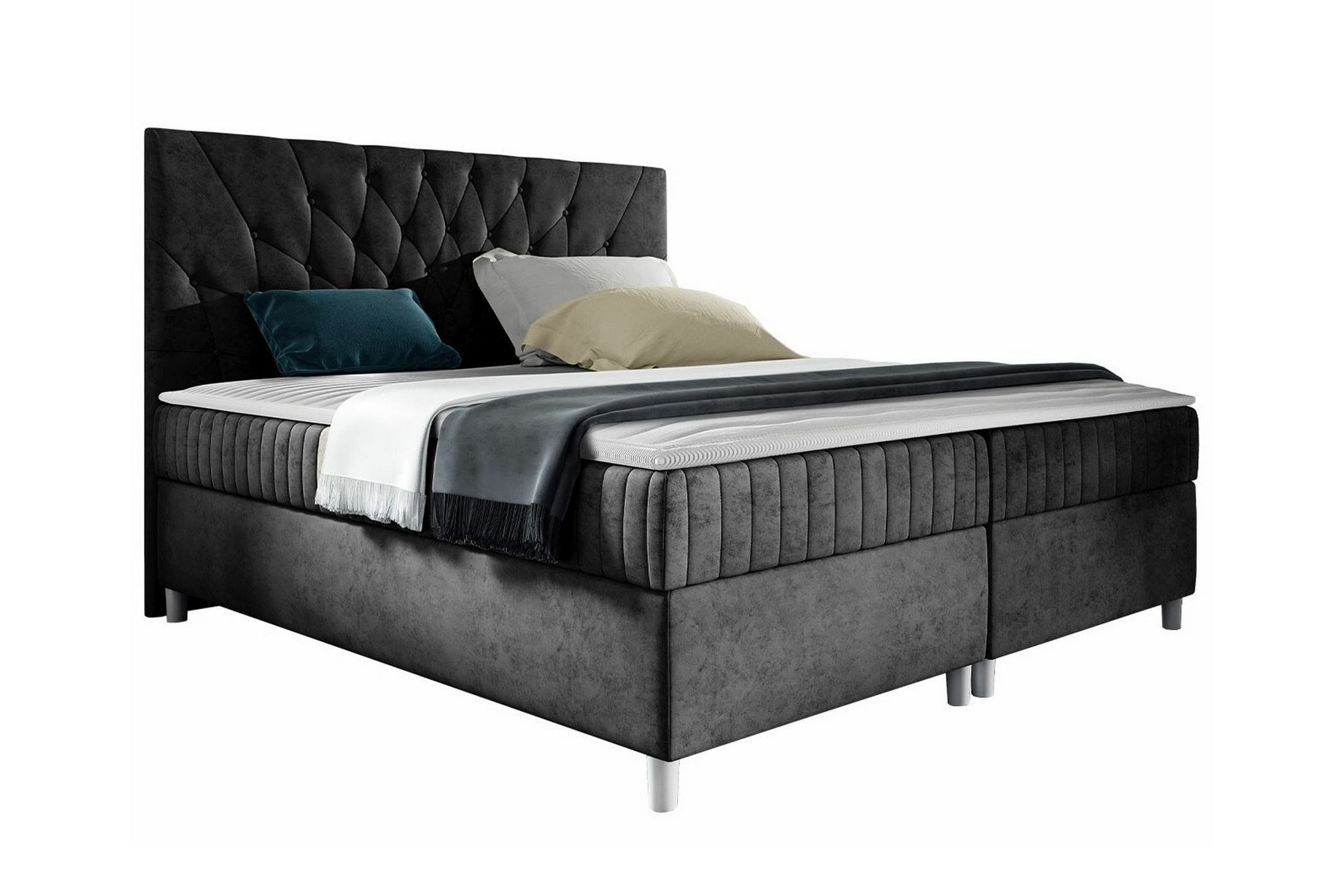 Boisdale Sengeramme 160x200 cm - Svart - Møbler - Senger - Sengeramme & sengestamme