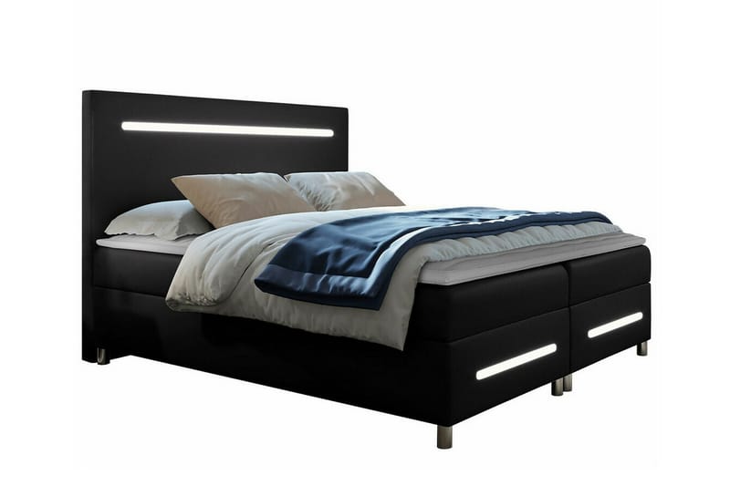 Boisdale Sengeramme 160x200 cm - Svart - Møbler - Senger - Sengeramme & sengestamme