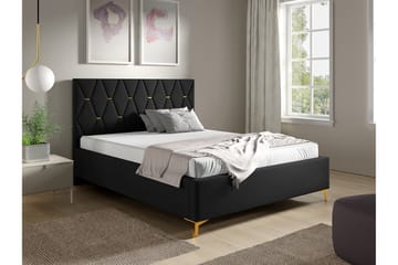 Boisdale Sengeramme 160x200 cm - Svart - Møbler - Senger - Sengeramme & sengestamme