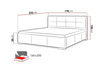 Boisdale Sengeramme 160x200 cm - Møbler - Senger - Sengeramme & sengestamme