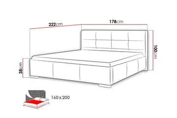 Boisdale Sengeramme 160x200 cm - Møbler - Senger - Sengeramme & sengestamme