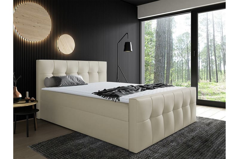Boisdale Sengeramme 180x200 cm - Beige - Møbler - Senger - Sengeramme & sengestamme