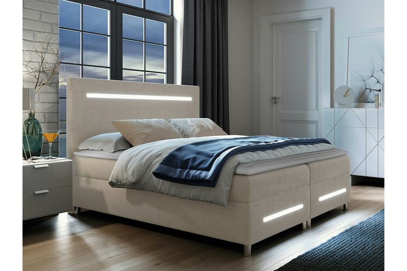 Boisdale Sengeramme 180x200 cm - Beige - Møbler - Senger - Sengeramme & sengestamme