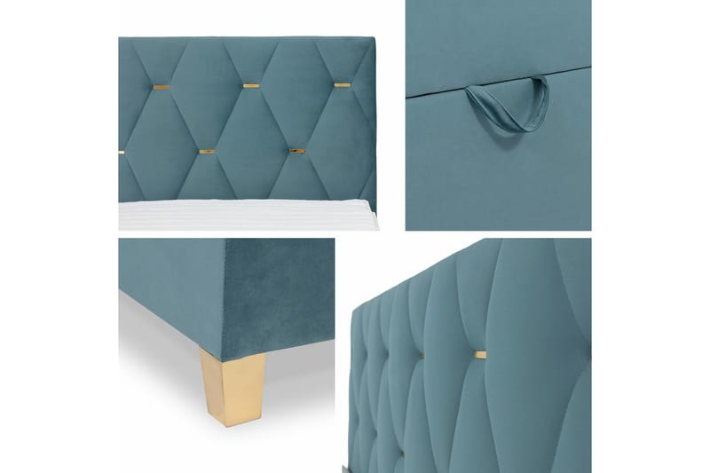 Boisdale Sengeramme 180x200 cm - Beige - Møbler - Senger - Sengeramme & sengestamme