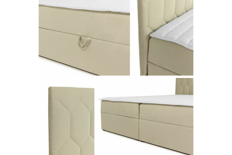 Boisdale Sengeramme 180x200 cm - Beige - Møbler - Senger - Sengeramme & sengestamme