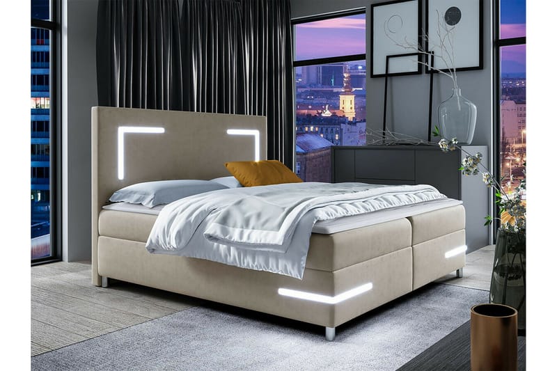 Boisdale Sengeramme 180x200 cm - Beige - Møbler - Senger - Sengeramme & sengestamme