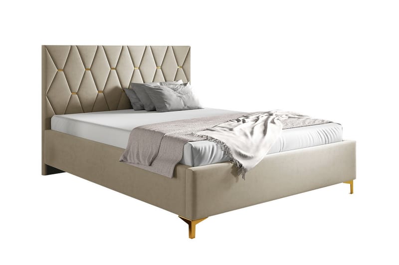 Boisdale Sengeramme 180x200 cm - Beige - Møbler - Senger - Sengeramme & sengestamme