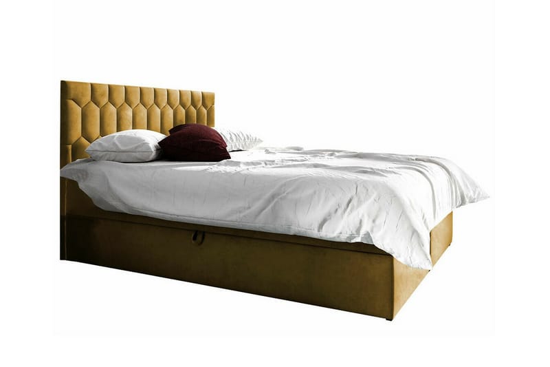 Boisdale Sengeramme 180x200 cm - Gul-Grønn - Møbler - Senger - Sengeramme & sengestamme