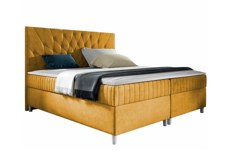 Boisdale Sengeramme 180x200 cm - Gul - Møbler - Senger - Sengeramme & sengestamme
