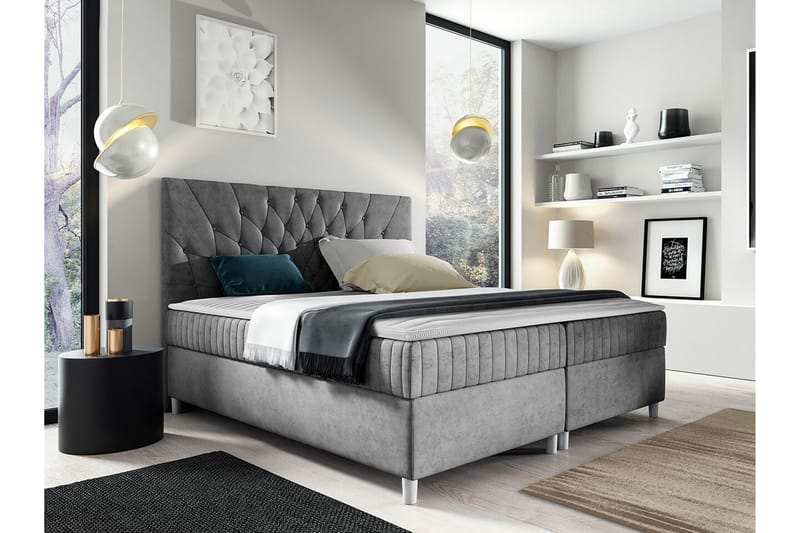 Boisdale Sengeramme 180x200 cm - Lysegrå - Møbler - Senger - Sengeramme & sengestamme