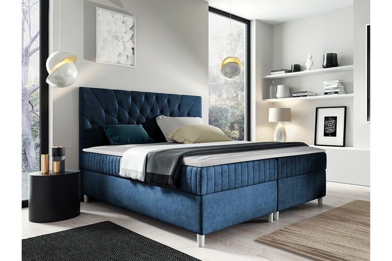 Boisdale Sengeramme 180x200 cm - Mørkeblå - Møbler - Senger - Sengeramme & sengestamme