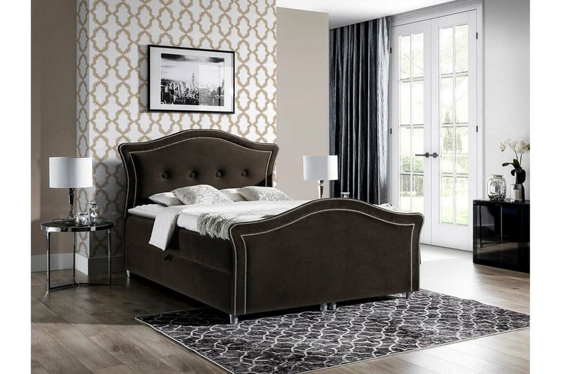 Boisdale Sengeramme 180x200 cm - Mørkebrun - Møbler - Senger - Sengeramme & sengestamme