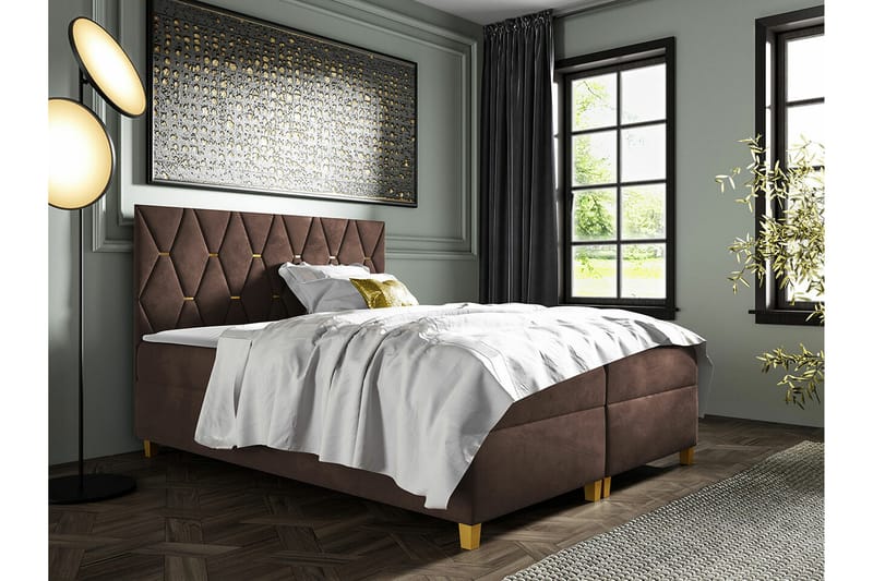 Boisdale Sengeramme 180x200 cm - Mørkebrun - Møbler - Senger - Sengeramme & sengestamme