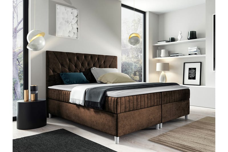 Boisdale Sengeramme 180x200 cm - Mørkebrun - Møbler - Senger - Sengeramme & sengestamme